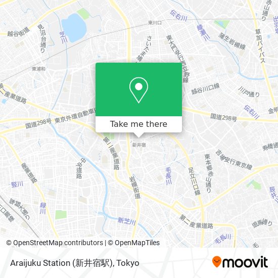 怎樣搭巴士或地鐵去川口市的araijuku Station 新井宿駅 Moovit