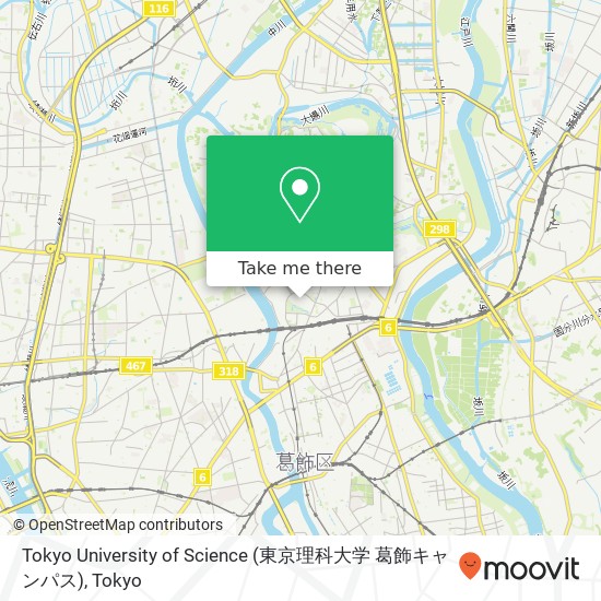 Tokyo University of Science (東京理科大学 葛飾キャンパス) map