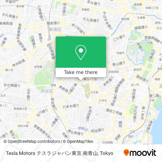 Tesla Motors テスラジャパン東京 南青山 map