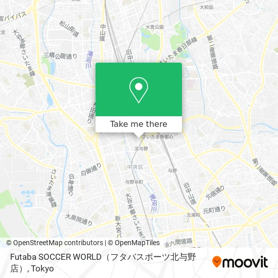 Futaba SOCCER WORLD（フタバスポーツ北与野店） map
