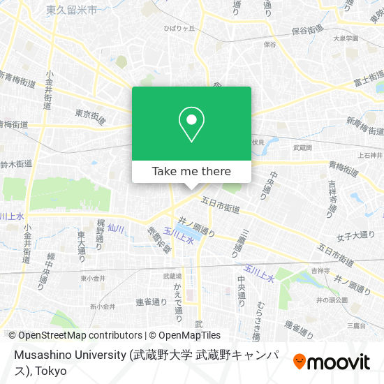 Musashino University (武蔵野大学 武蔵野キャンパス) map