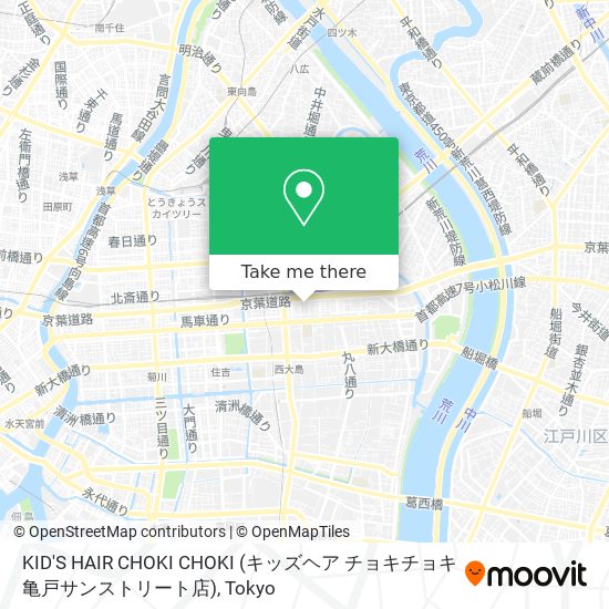 KID'S HAIR CHOKI CHOKI (キッズヘア チョキチョキ 亀戸サンストリート店) map