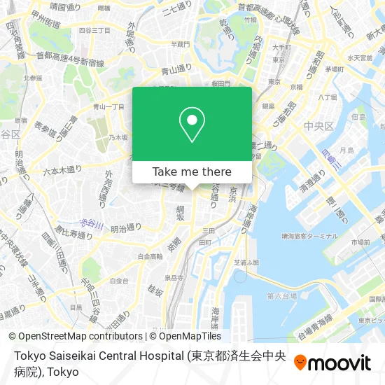 Tokyo Saiseikai Central Hospital (東京都済生会中央病院) map