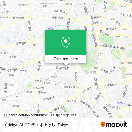 Odakyu SHOP 代々木上原駅 map