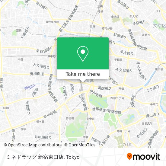 ミネドラッグ 新宿東口店 map