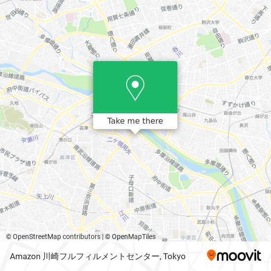 Amazon 川崎フルフィルメントセンター map