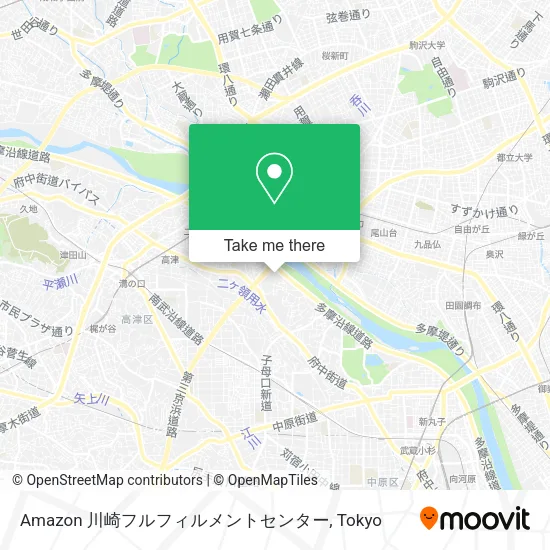 Amazon 川崎フルフィルメントセンター map