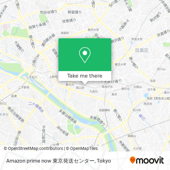 Amazon prime now 東京発送センター map