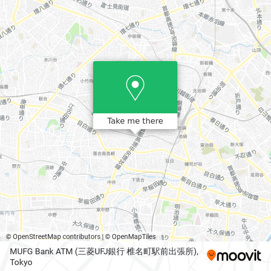 MUFG Bank ATM (三菱UFJ銀行 椎名町駅前出張所) map