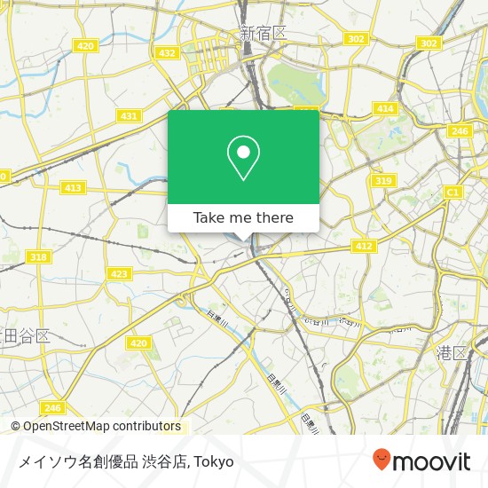 メイソウ名創優品 渋谷店 map