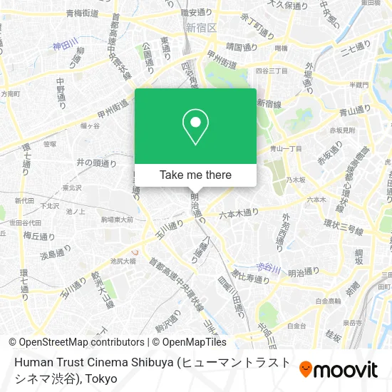 Human Trust Cinema Shibuya (ヒューマントラストシネマ渋谷) map
