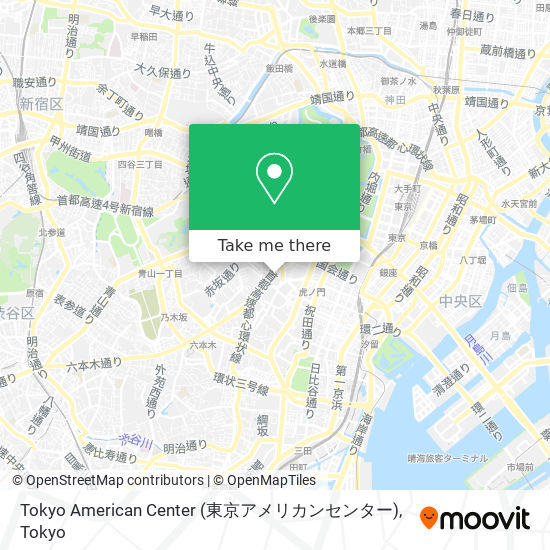 Tokyo American Center (東京アメリカンセンター) map