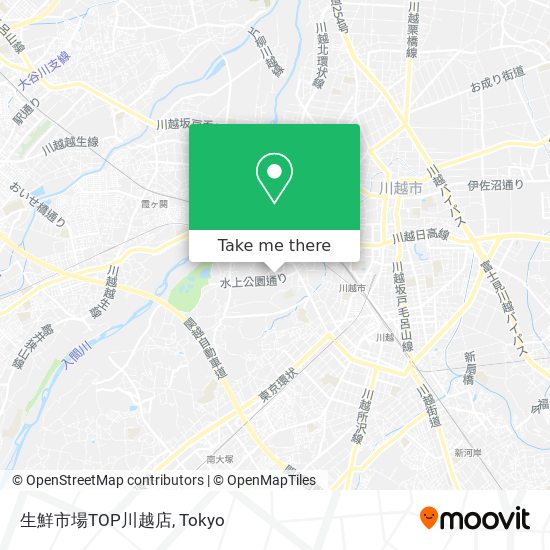 生鮮市場TOP川越店 map