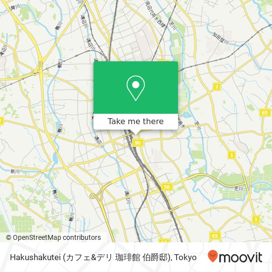 Hakushakutei (カフェ&デリ 珈琲館 伯爵邸) map