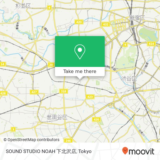 SOUND STUDIO NOAH 下北沢店 map