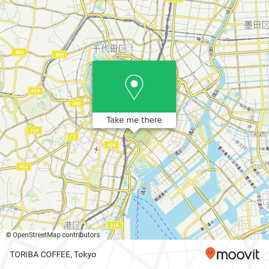 TORIBA COFFEE map