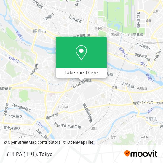 How To Get To 石川pa 上り In 八王子市 By Bus Or Metro