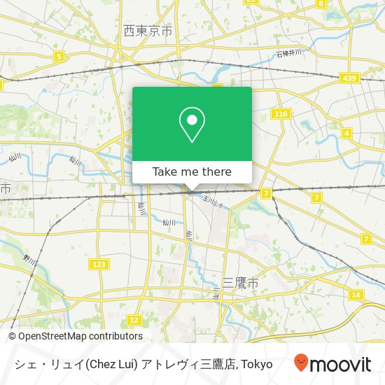 シェ・リュイ(Chez Lui) アトレヴィ三鷹店 map