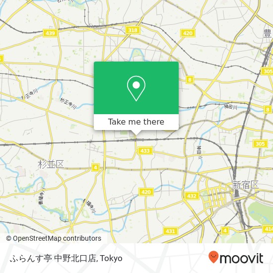ふらんす亭 中野北口店 map