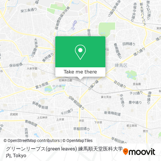 グリーンリーブス(green leaves) 練馬順天堂医科大学内 map