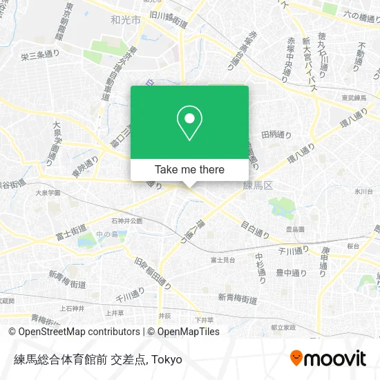 練馬総合体育館前 交差点 map