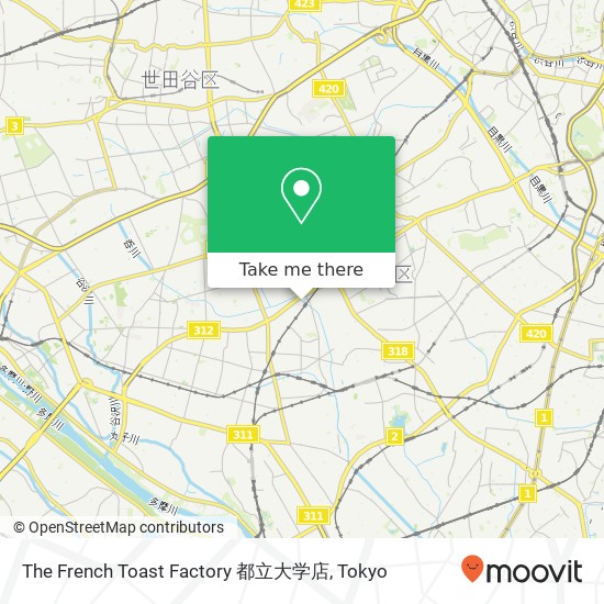 The French Toast Factory 都立大学店 map