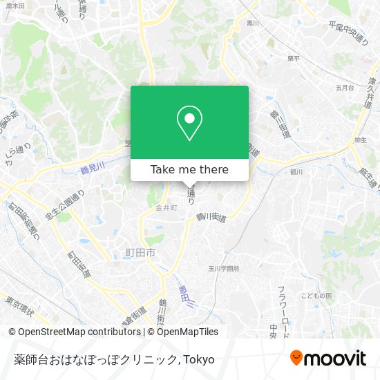 薬師台おはなぽっぽクリニック map
