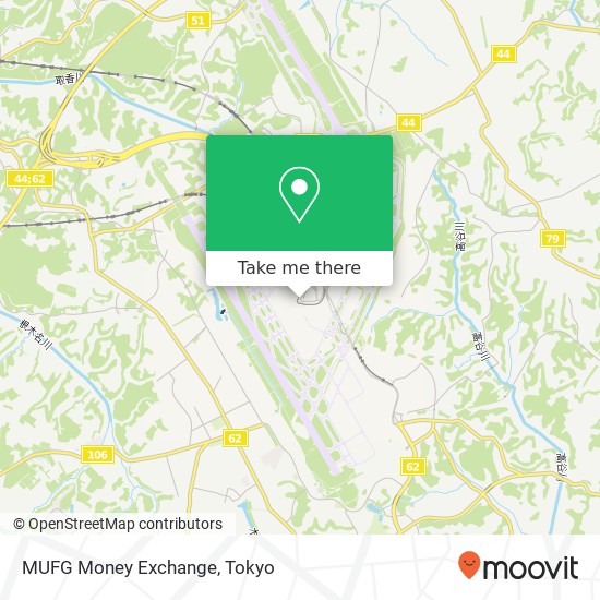 MUFG Money Exchange map