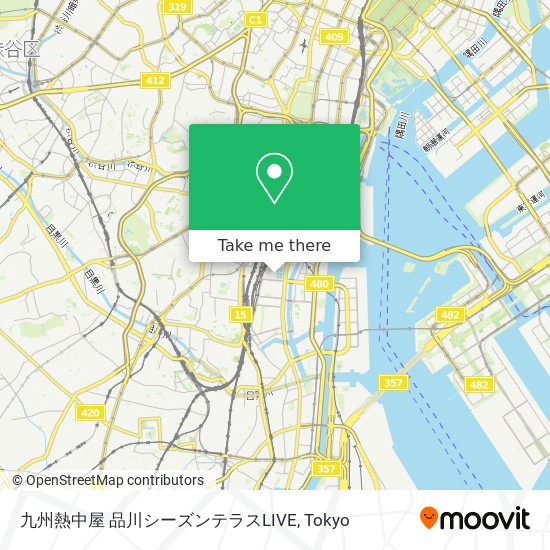 九州熱中屋 品川シーズンテラスLIVE map