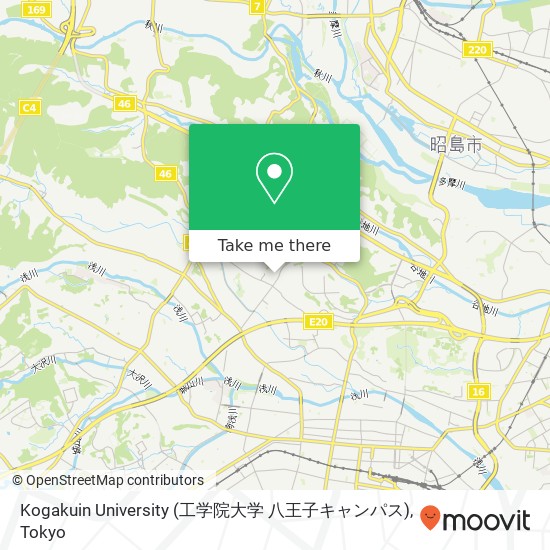 Kogakuin University (工学院大学 八王子キャンパス) map