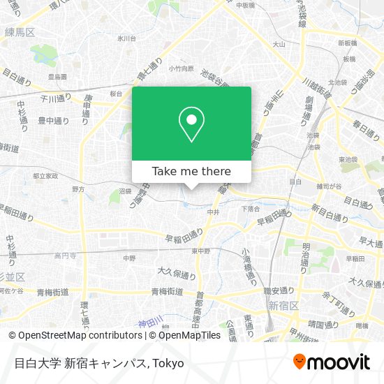 目白大学 新宿キャンパス map