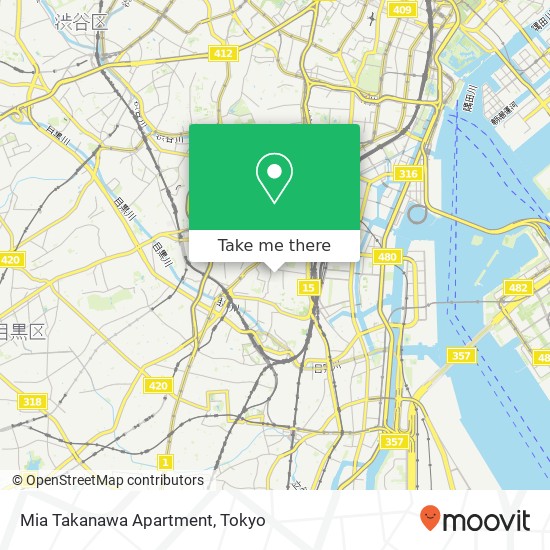 Mia Takanawa Apartment map