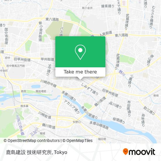 How To Get To 鹿島建設 技術研究所 In 府中市 By Bus Or Metro
