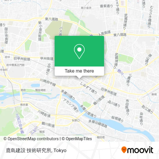 鹿島建設 技術研究所 map