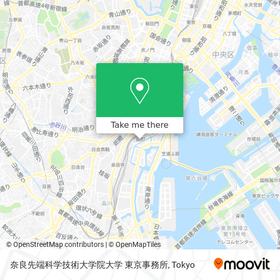 奈良先端科学技術大学院大学 東京事務所 map