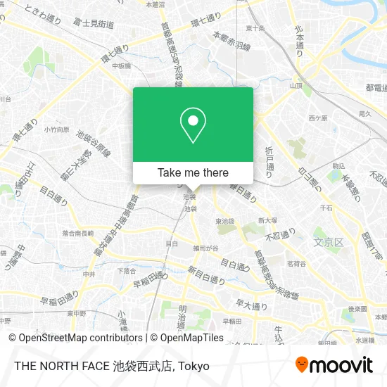 THE NORTH FACE 池袋西武店 map