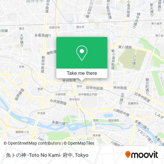 魚トの神 -Toto No Kami- 府中 map