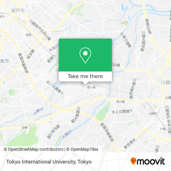Tokyo International University map