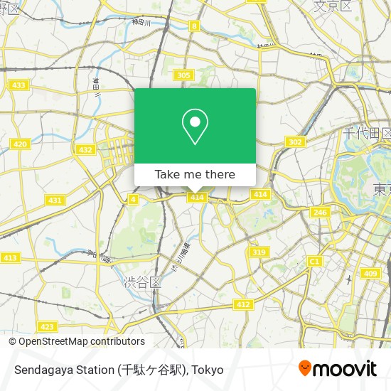Sendagaya Station (千駄ケ谷駅) map