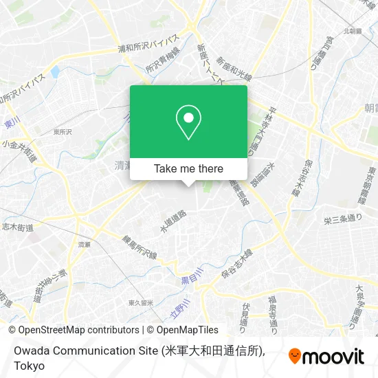 Owada Communication Site (米軍大和田通信所) map