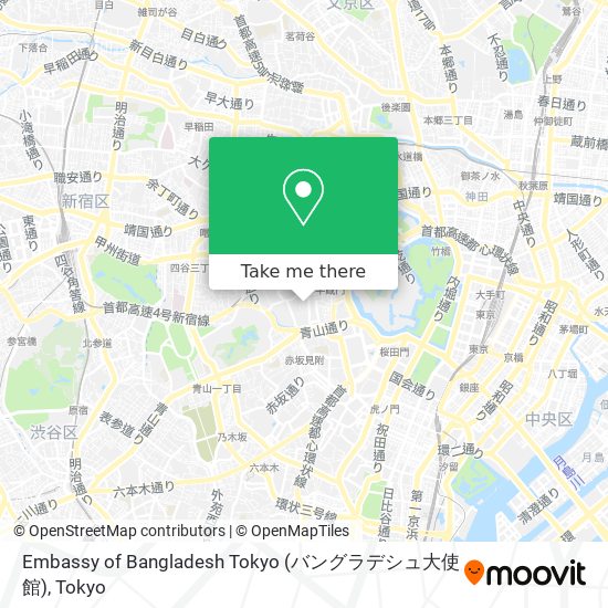 Embassy of Bangladesh Tokyo (バングラデシュ大使館) map