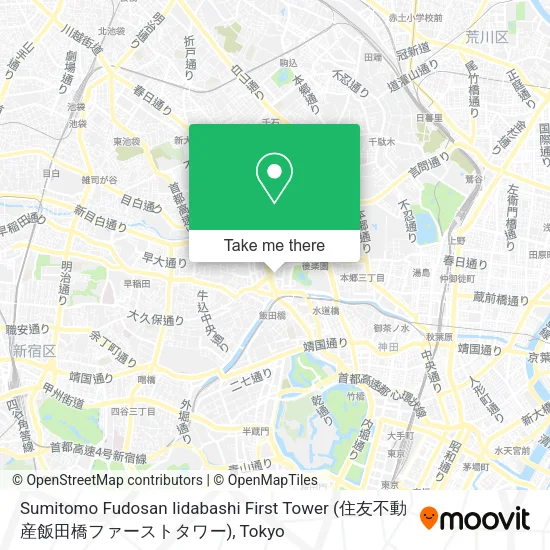 Sumitomo Fudosan Iidabashi First Tower (住友不動産飯田橋ファーストタワー) map