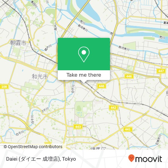 Daiei (ダイエー 成増店) map