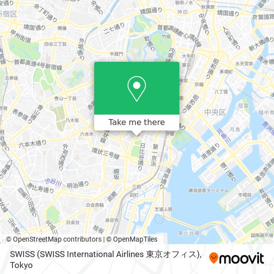 SWISS (SWISS International Airlines 東京オフィス) map