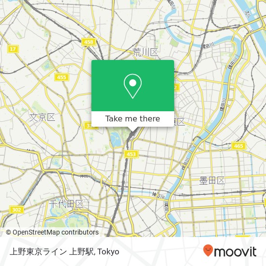 上野東京ライン 上野駅 map