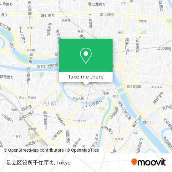 足立区役所千住庁舎 map