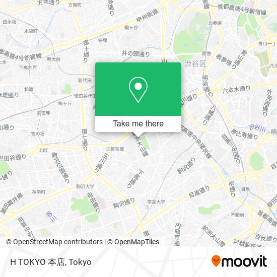H TOKYO 本店 map