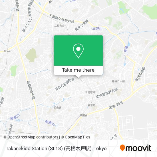 Takanekido Station (SL18) (高根木戸駅) map