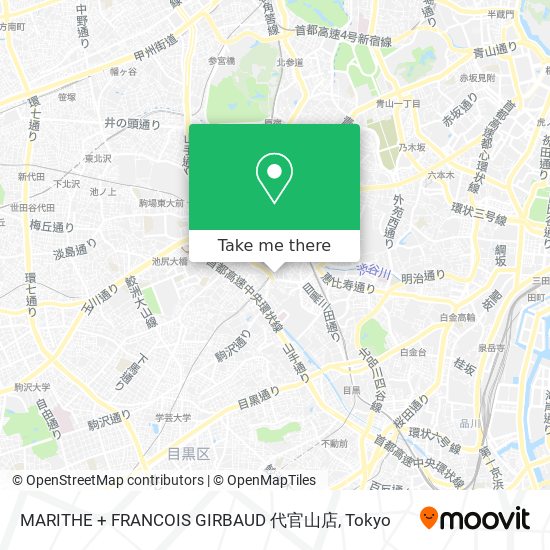 MARITHE + FRANCOIS GIRBAUD 代官山店 map