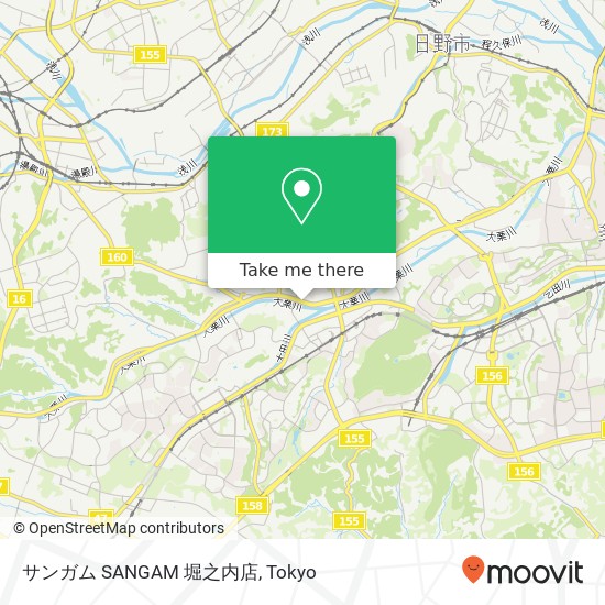 サンガム SANGAM 堀之内店 map